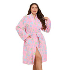 Floral Plush Robe