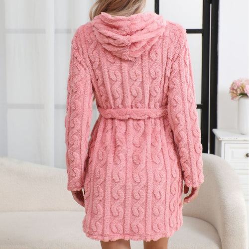 Jacquard Plush Robe