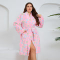 Floral Plush Robe