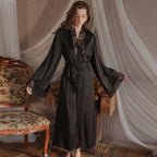 Satin Lace Long Robe