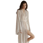 Satin Lace Long Robe