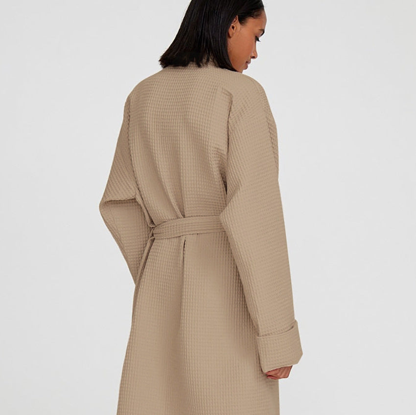 Waffle Textured Bathrobe