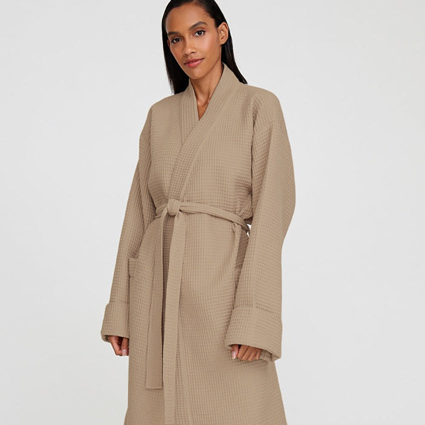 Waffle Textured Bathrobe