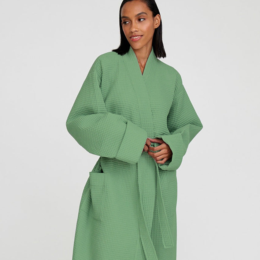 Waffle Textured Bathrobe